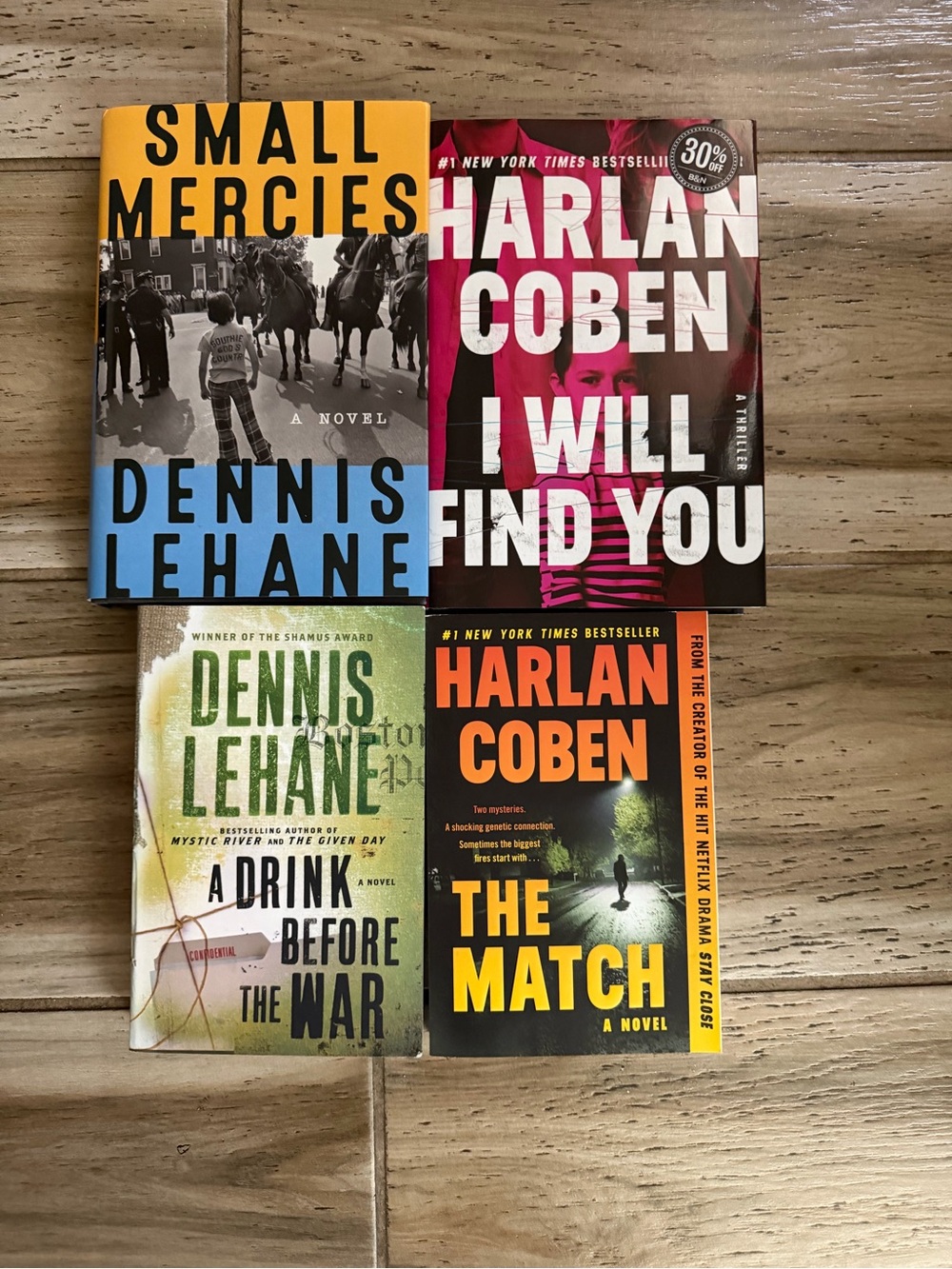 Dennis Lehane and Harlan Coben Books